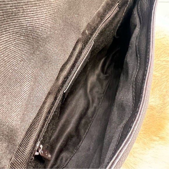 REACTION Kenneth Cole Reaction Brown Soft Leather Messenger Crossbody Bag 11x8” - Picture 9 of 14